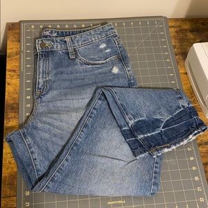 Straight crop jeans